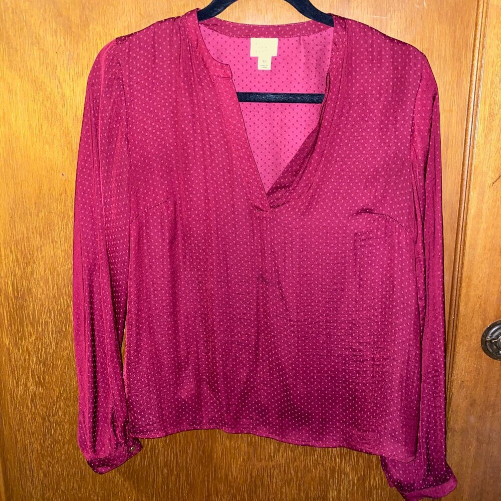 Maroon Blouse